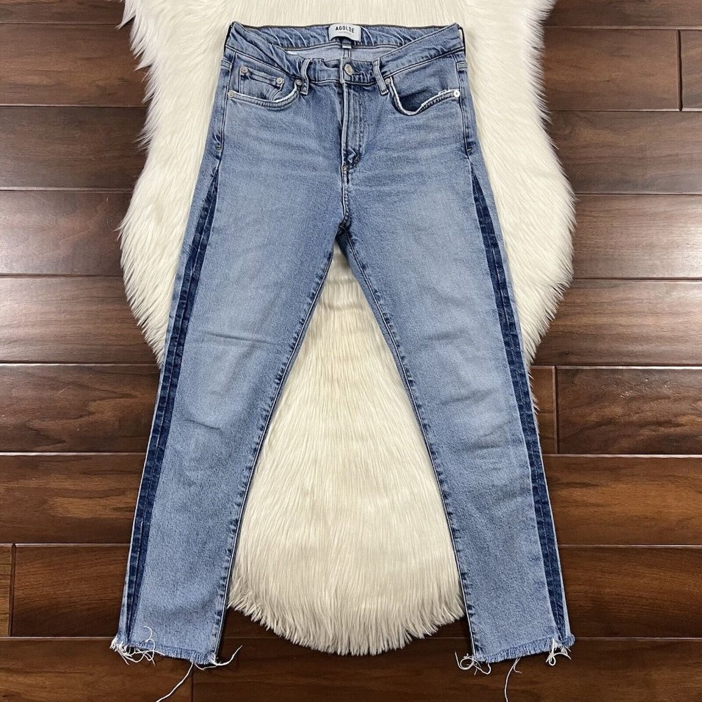 Agolde Women's Size 27 Swerve Side Detail Toni Denim Jeans